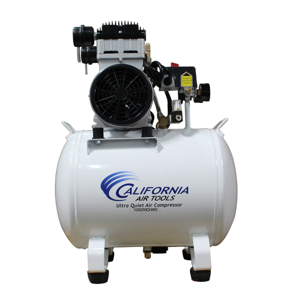 California Air Tools UltraQuiet, OilFree 2HP 10Gal Steel Tank AirCompressor w/AutoDrain, 220V CAT-10020CHAD-22060